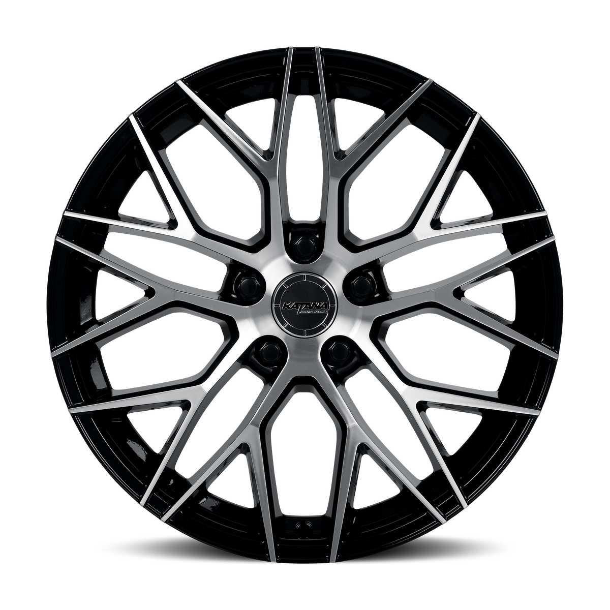 Katana KR01 Gloss Black Machined Face 17x7.5 ET40 5x114.3 CB73.1