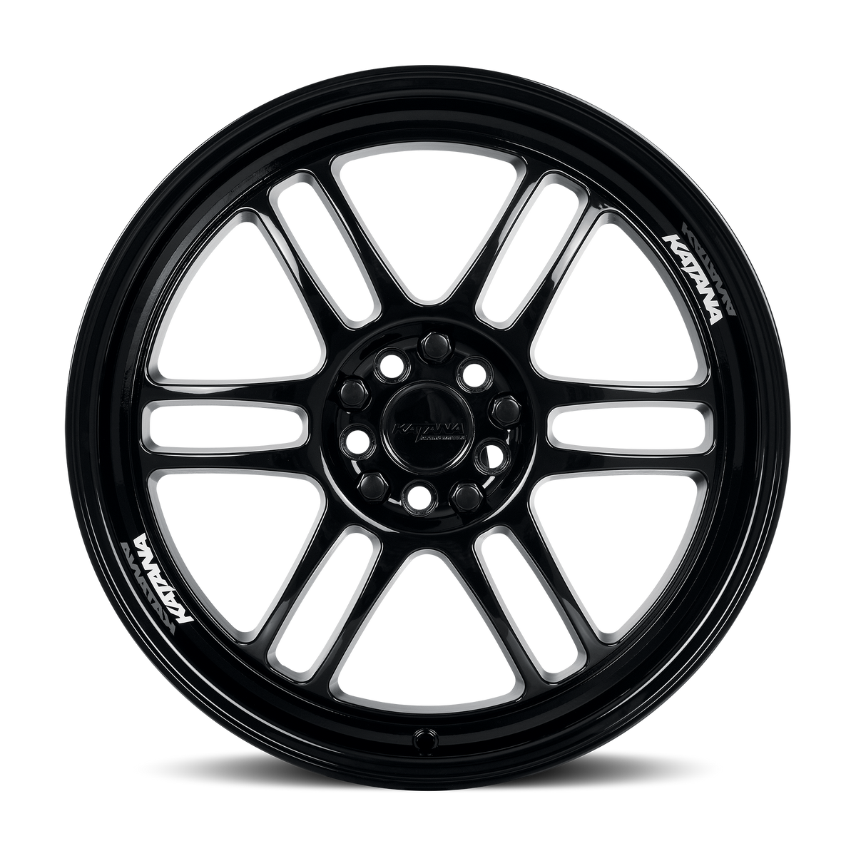 Katana KR02 Gloss Black 17x7.5 ET40 5x108/5x114.3 CB73.1