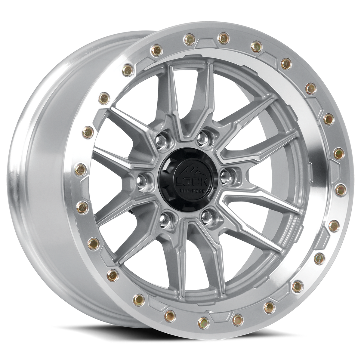 Lock Off-Road Krawler Machine W/ Clear Coat 17x9 ET0 6x135