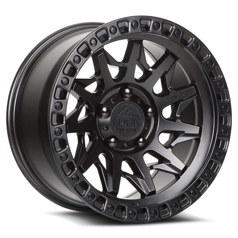 Lock Off-Road Lunatic Matte Black 17x9 ET1 6x135
