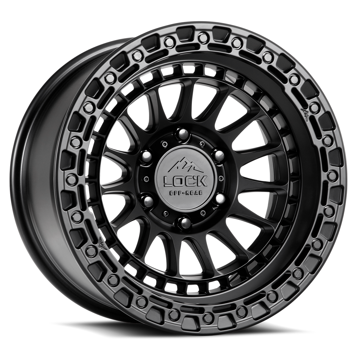 Lock Off-Road Mojave Matte Black 17x9 ET1 8x180