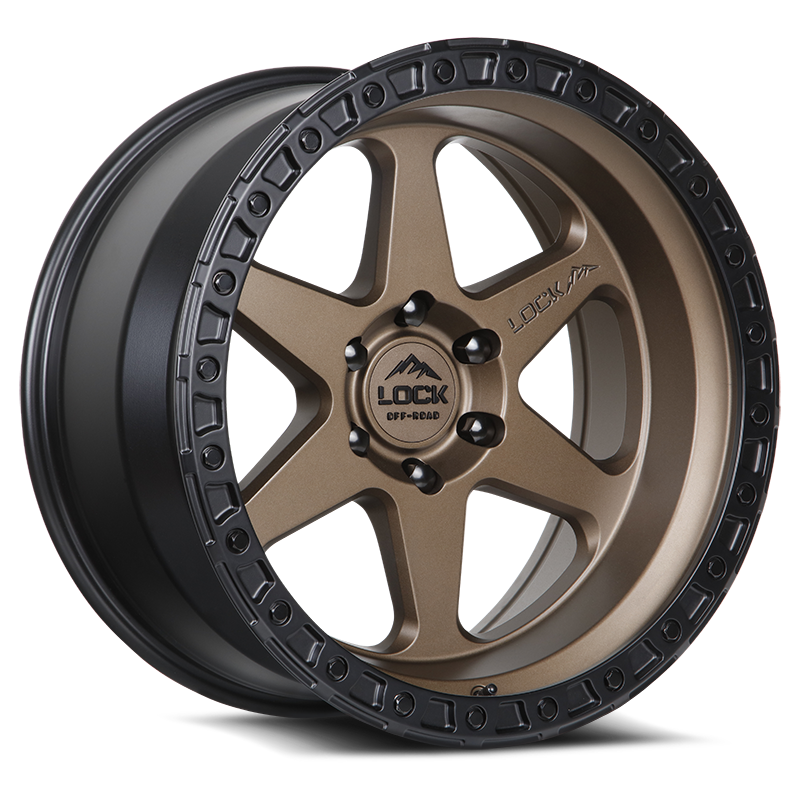 Lock Off-Road Olympus Matte Desert Bronze W/ Matte Black Ring 17x9 ET-35 6x139.7