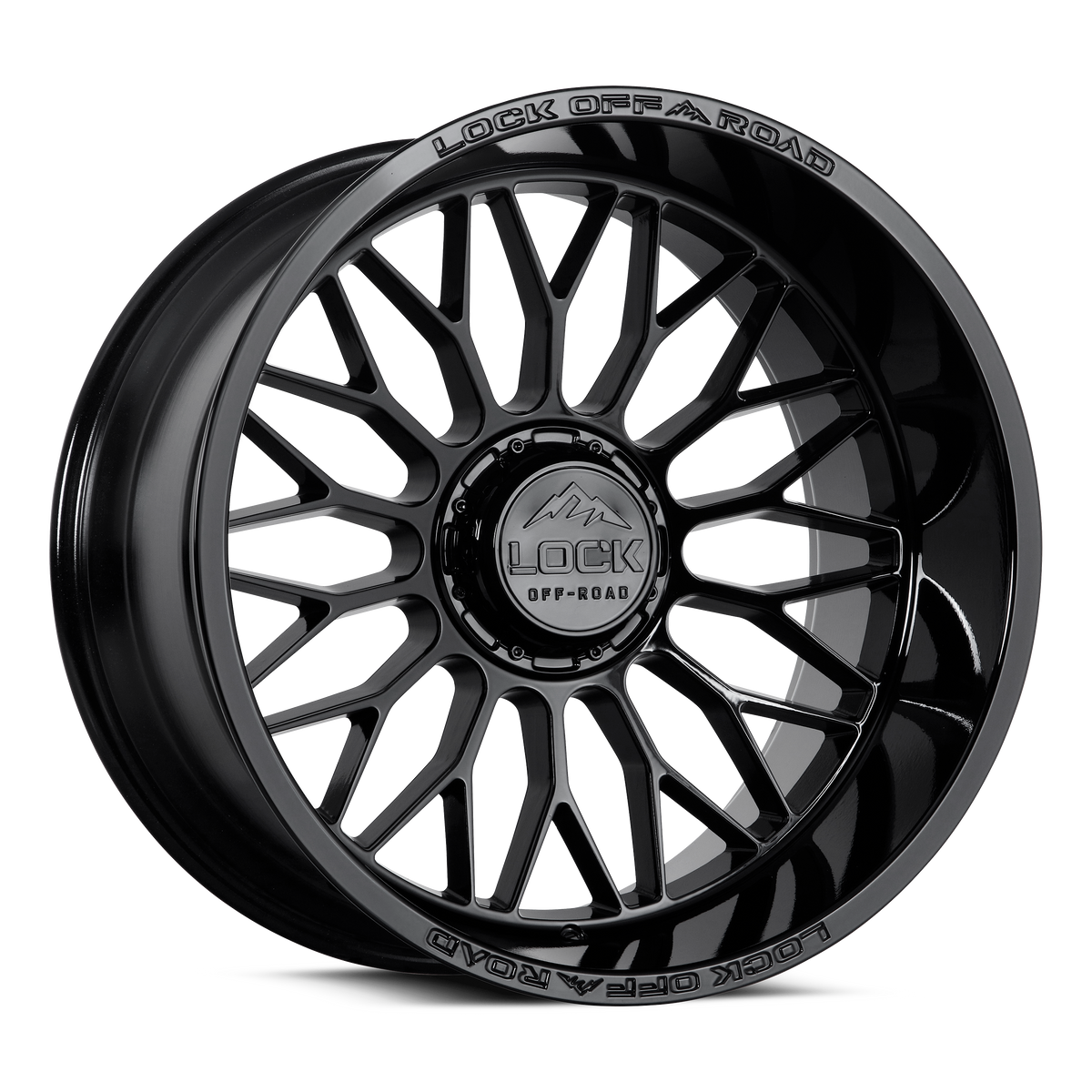 Lock Off-Road Xtreme Rampage Gloss Black 20x10 ET-18 6x135/6x139.3