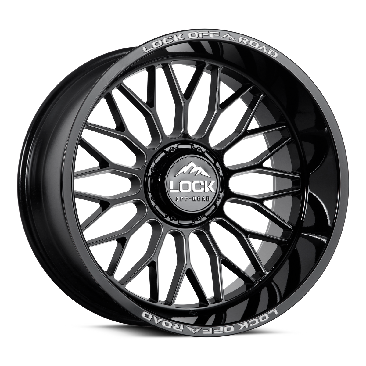 Lock Off-Road Xtreme Rampage Gloss Black Milled 20x9 ET0 5x127/5x139.7