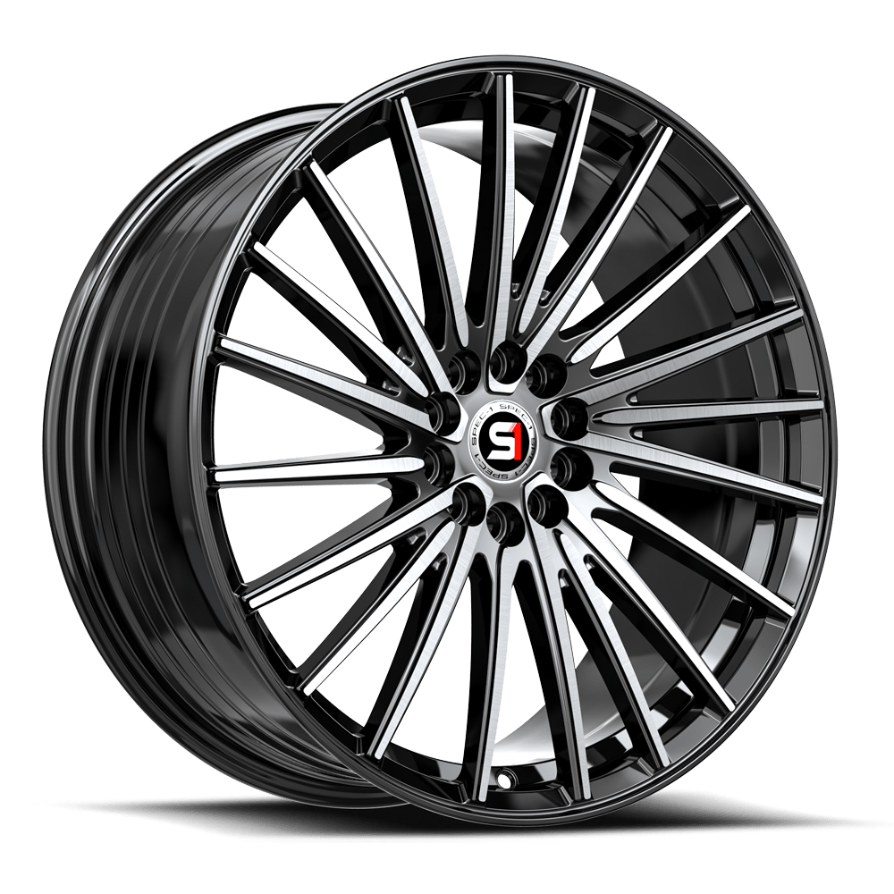 SPEC-1 RACING SP-68 17x7.5 5x105/5x114.3 42 Gloss Black Machined