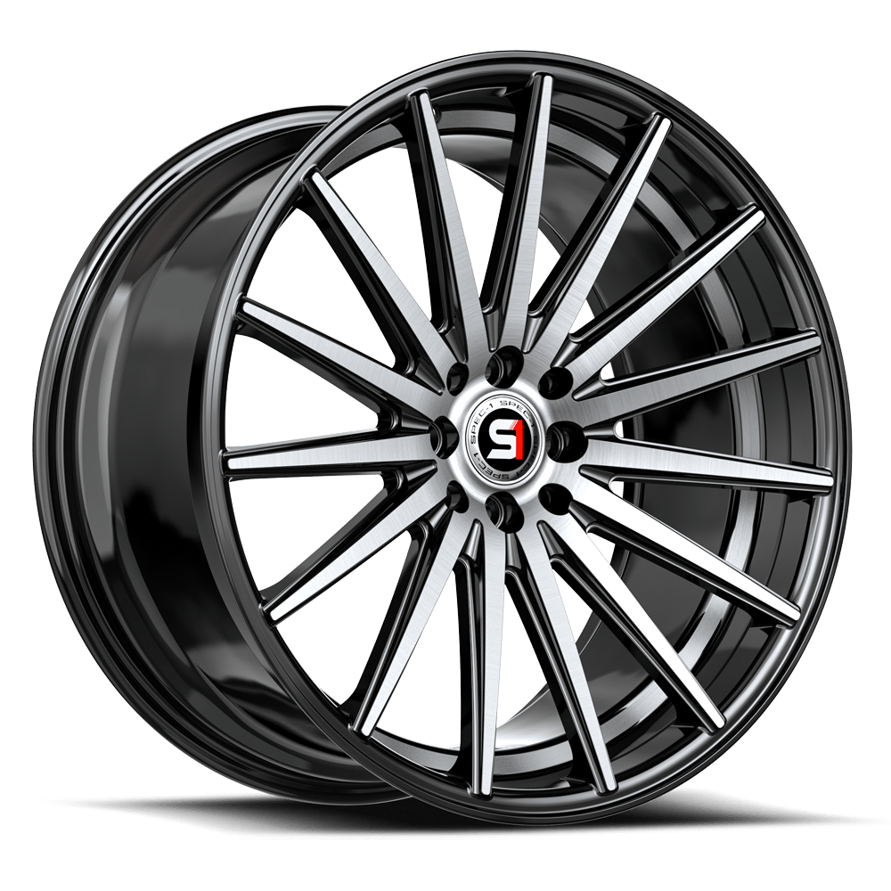 SPEC-1 RACING SP-69 17x7.5 5x112/5x114.3 42 Gloss Black Machined / Undercut