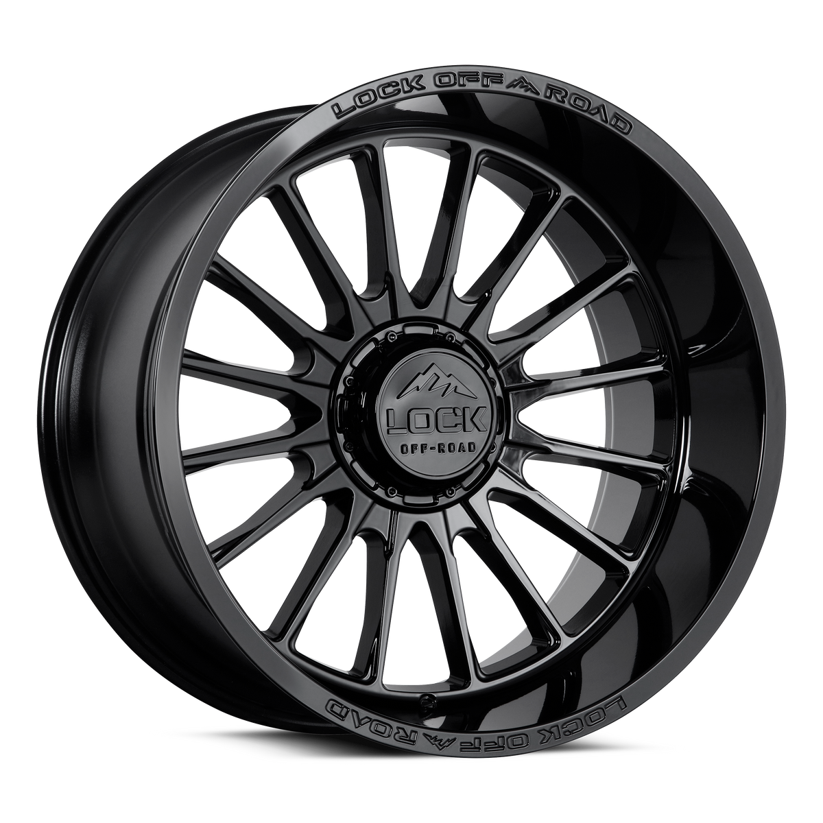 Lock Off-Road Xtreme Striker Gloss Black 20x9 ET0 8x165.1