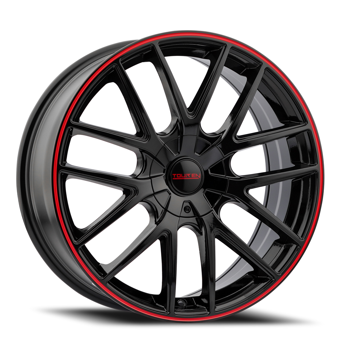Touren TR60 Gloss Black Red Ring 17x7.5 ET42 5x100/5x114.3 CB72.6