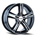 Touren TR62 Gloss Black Machined 16x7 ET40 5x100/5x114.3 CB72.6