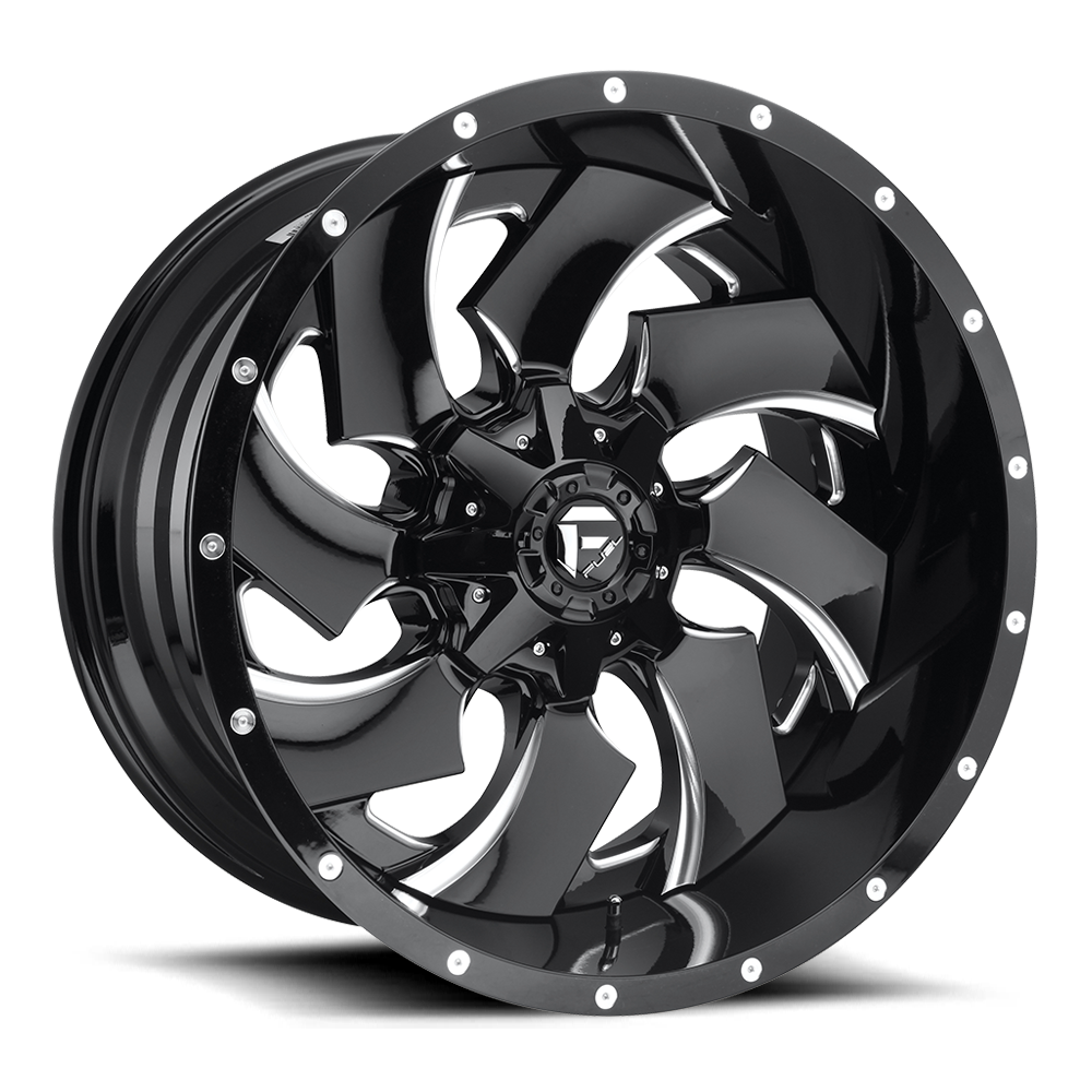 Fuel D574 Cleaver Gloss Black Milled 17x9 ET1 8x165.1 CB125.1
