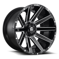 Fuel D437 Contra Satin Black 20x9 ET1 8x165.1 CB125.1
