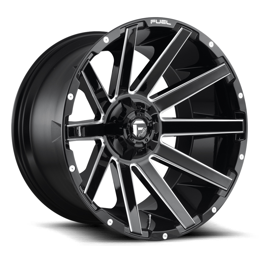 Fuel D437 Contra Satin Black 20x9 ET1 8x165.1 CB125.1