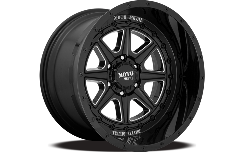 Moto Metal MO801 Phantom Gloss Black Milled 20x10 ET-18 5x127 CB71.5