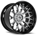 SENTALI BFX BFX2 22x10 8x165.1/8x180 -24 Gloss Black Lip / Chrome Centre