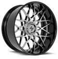 SENTALI BFX BFX5 24x12 8x165.1/8x170 -44 Gloss Black Lip / Chrome Centre