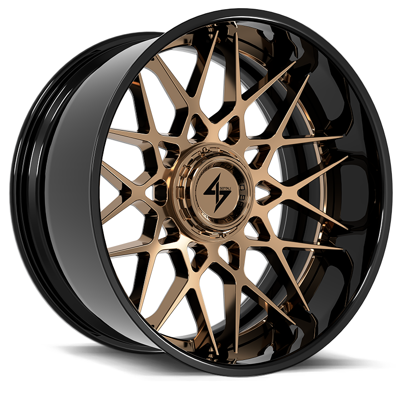 SENTALI BFX BFX5 22x10 8x165.1/8x180 -24 Gloss Black Lip / Gloss Bronze Centre
