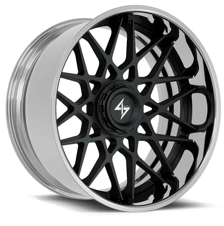 SENTALI BFX BFX5 22x12 8x165.1/8x170 -44 Polished Lip / Gloss Black Centre